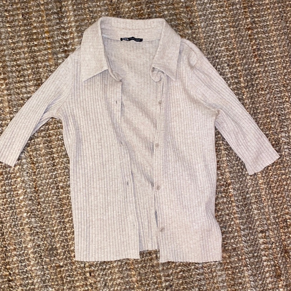 Zara button up sweater